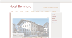 Desktop Screenshot of hotelbernhard.com
